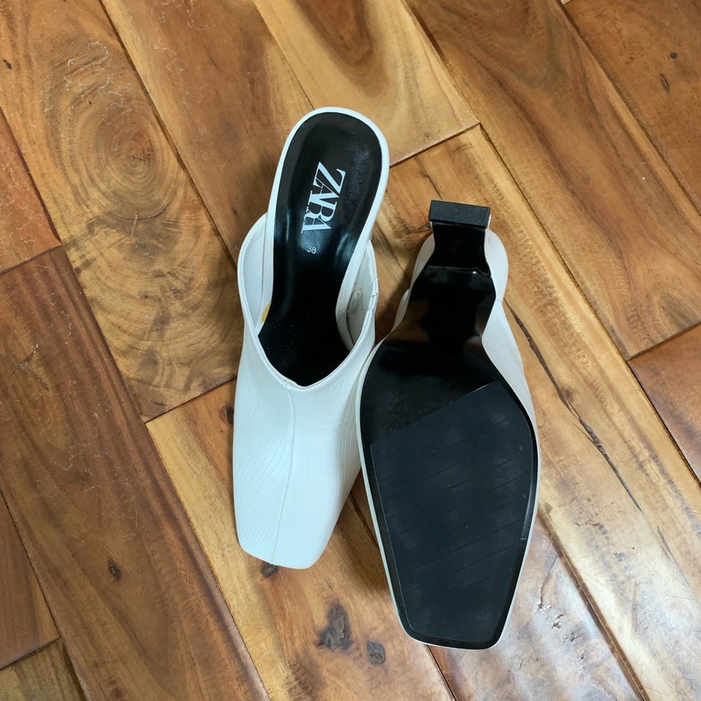 Zara White Mules - Picture 3 of 3